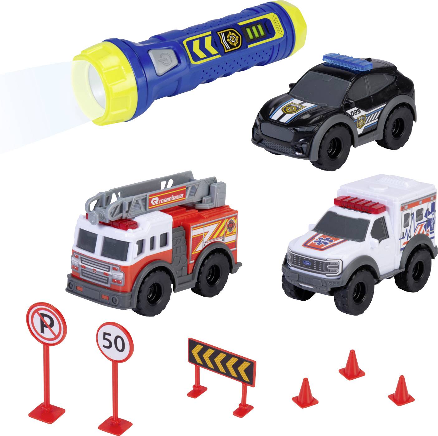 Dickie Toys Micro Playset Fertigmodell Einsatzfahrzeug Modell