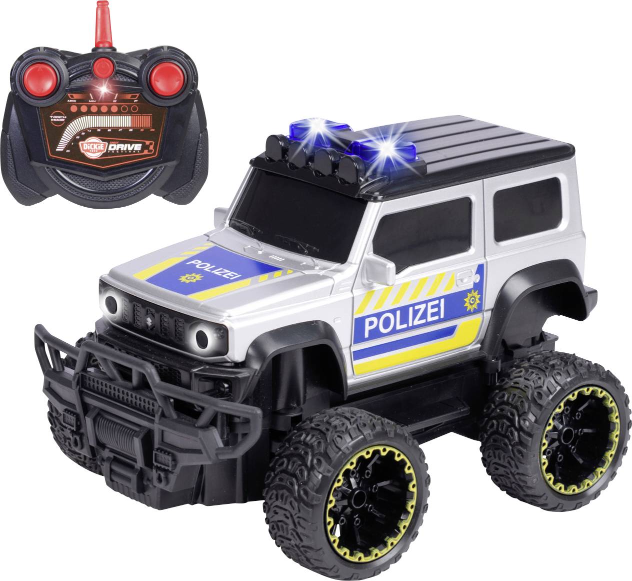 Dickie Toys 203714028 RC Suzuki Jimny Police 1:24 RC Einsteiger Modellauto Elektro