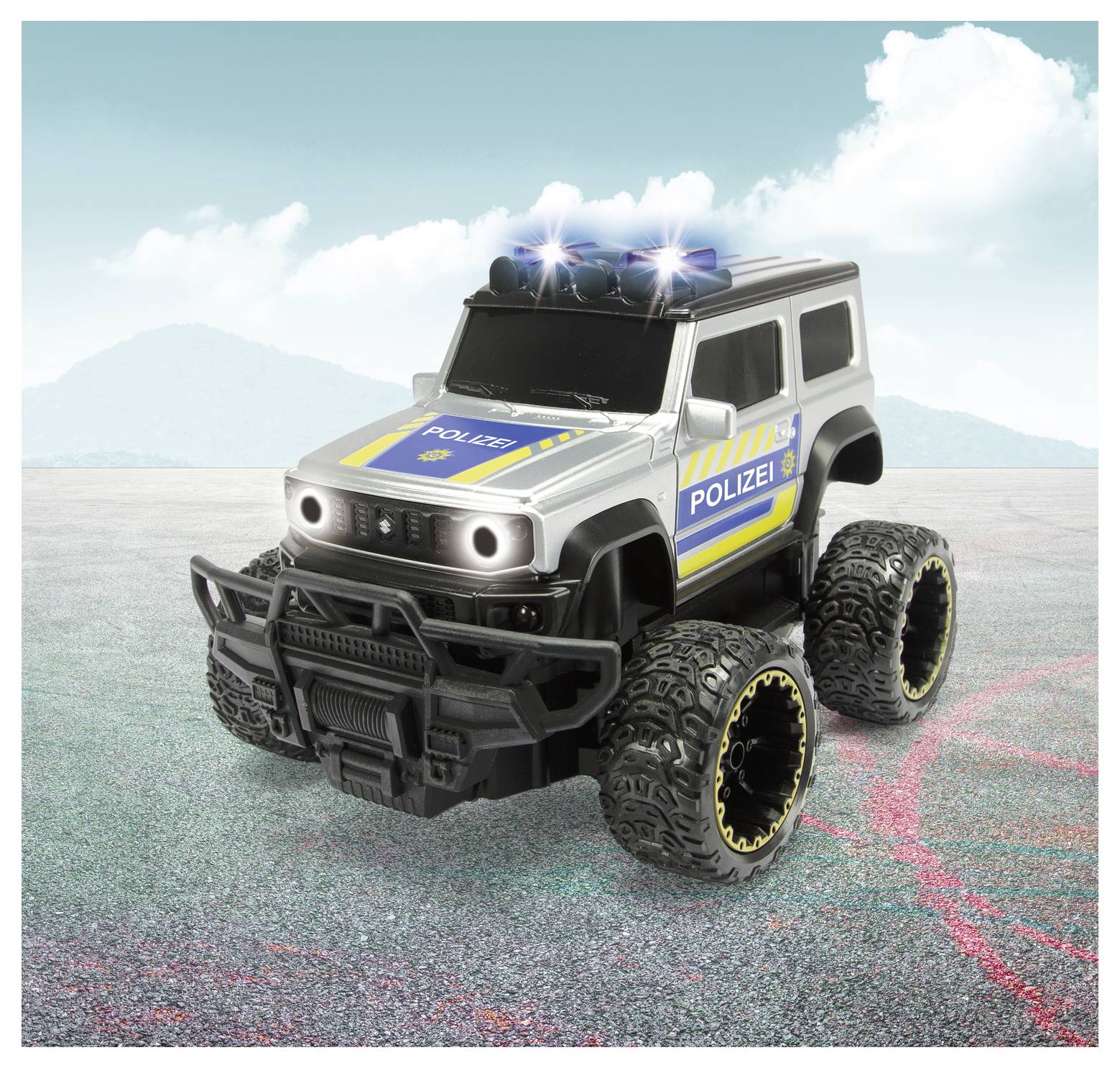 Dickie Toys 203714028 RC Suzuki Jimny Police 1:24 RC Einsteiger Modellauto Elektro