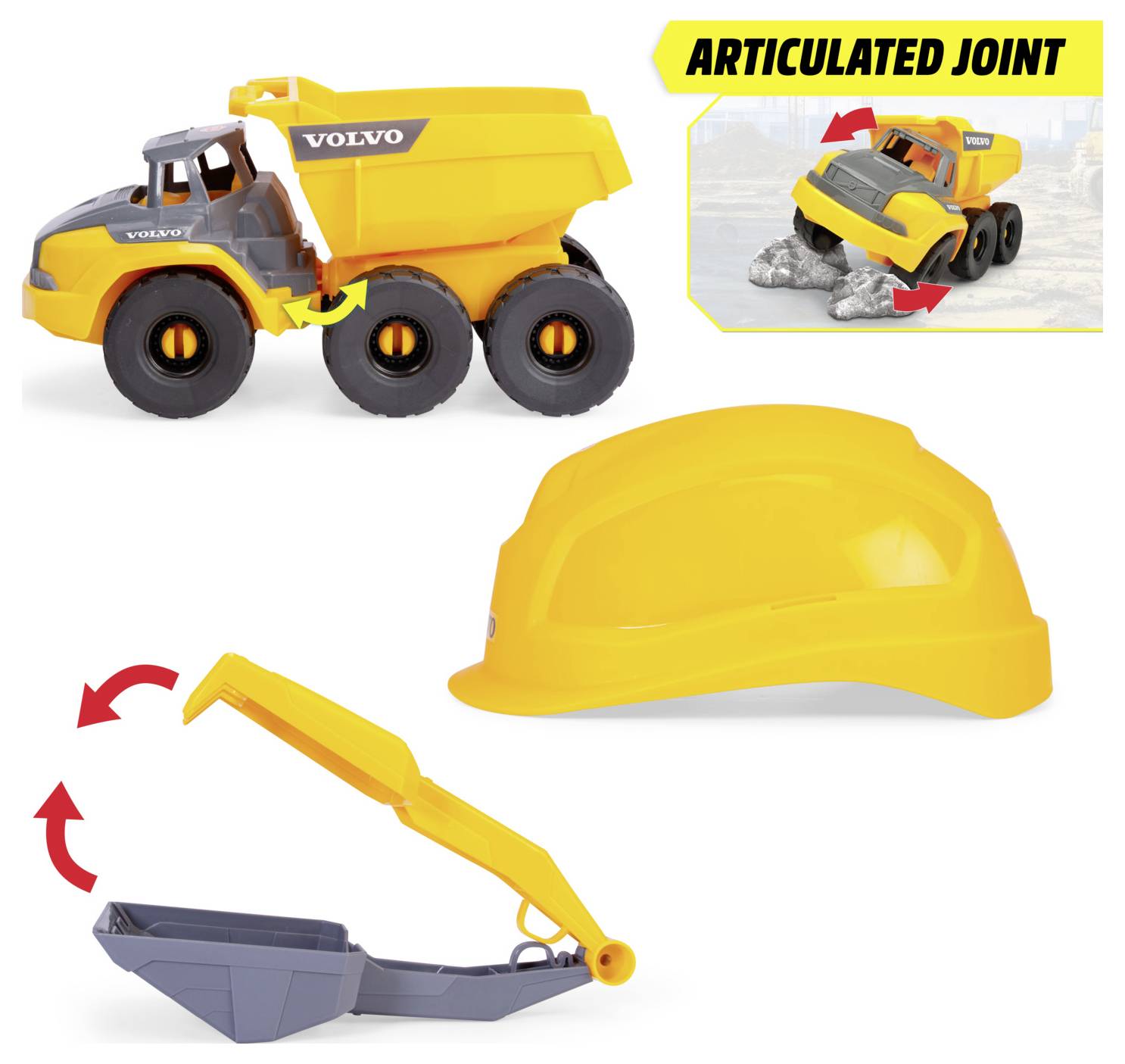 Dickie Toys Volvo Tough Hauler Playset Fertigmodell Baustellen-Set