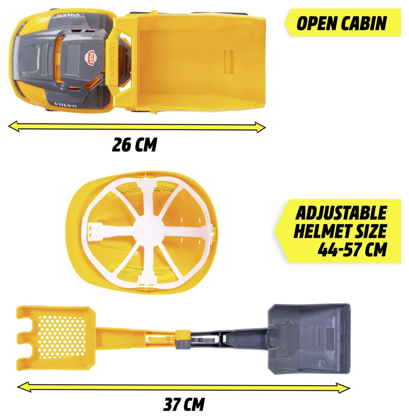 Dickie Toys Volvo Tough Hauler Playset Fertigmodell Baustellen-Set