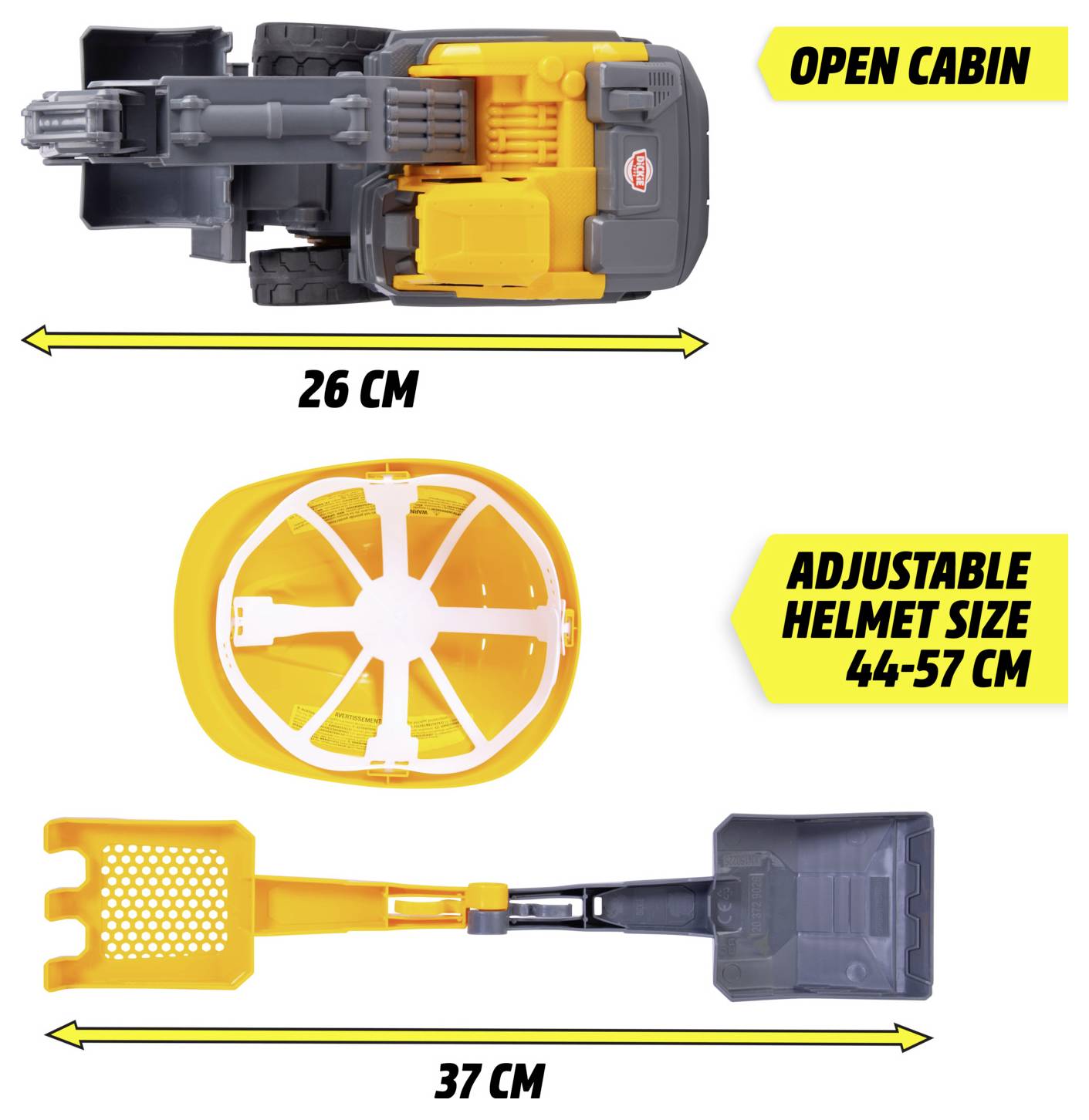 Dickie Toys Volvo Tough Excavator Playset Fertigmodell Baustellen-Set
