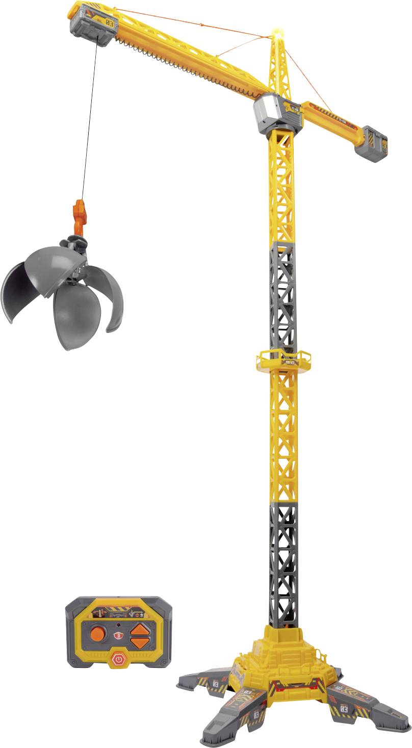 Dickie Toys Titan Crane Baufahrzeug Baufahrzeug inkl. Batterien, inkl. Akku, Ladegerät und Senderba