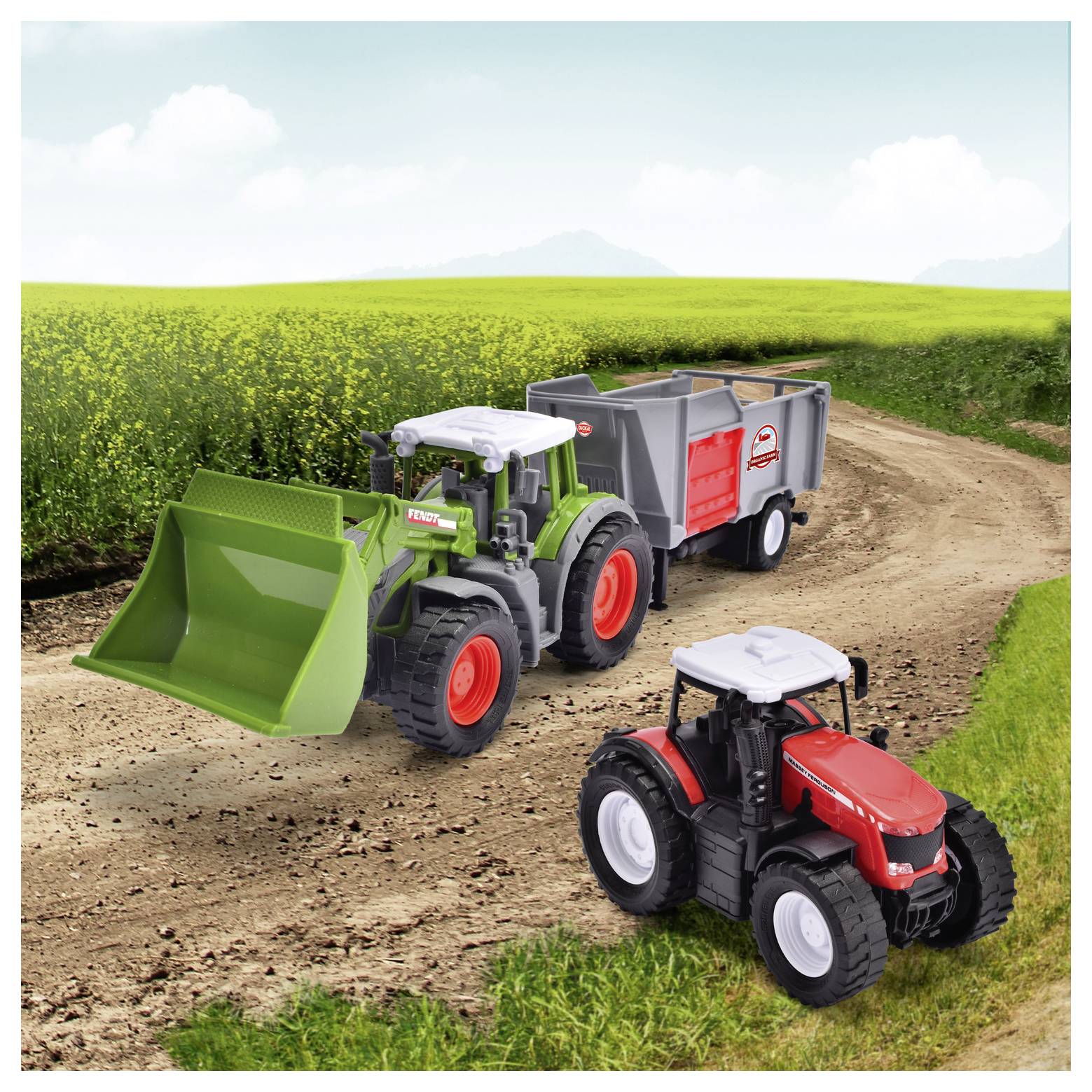 Dickie Toys Fendt Farm Set Fertigmodell Landwirtschafts Modell