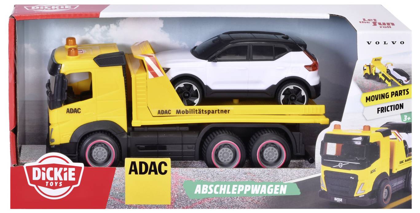 Dickie Toys Volvo ADAC Abschleppwagen Fertigmodell Einsatzfahrzeug Modell