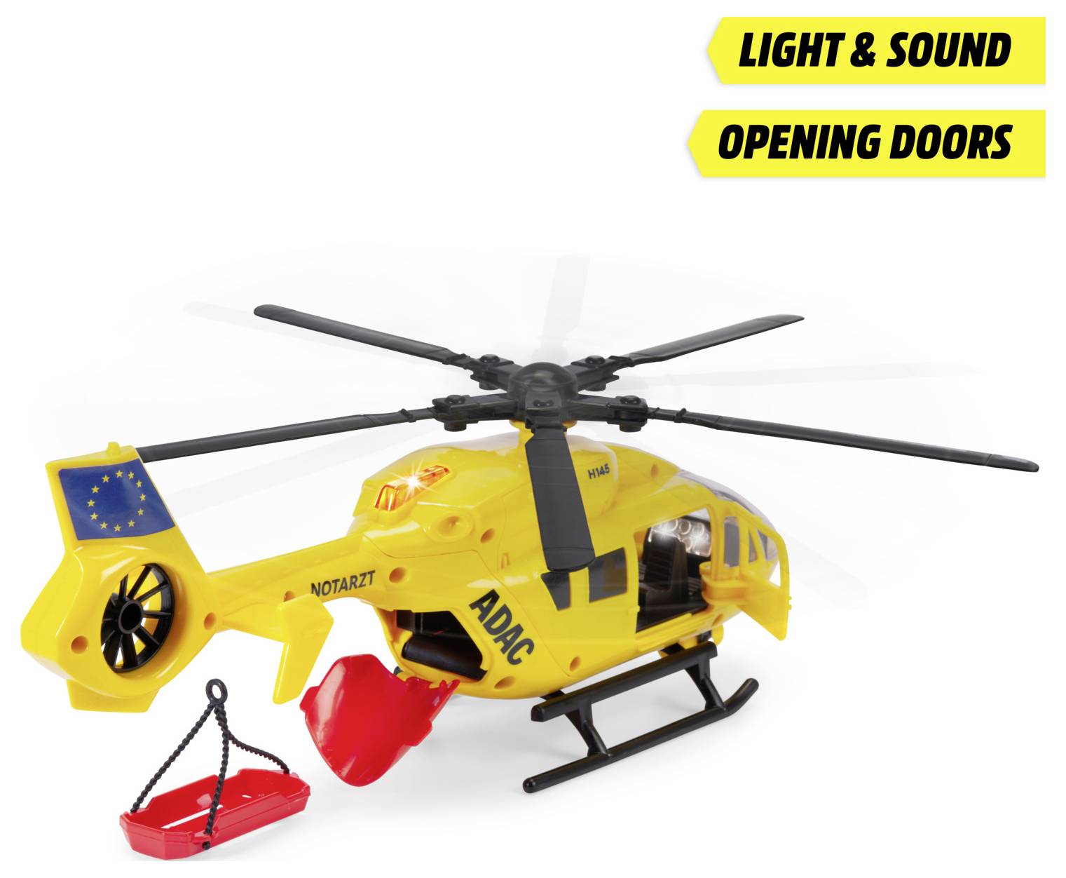 Dickie Toys ADAC Rettungshelikopter Airbus H145 Fertigmodell Helikopter Modell