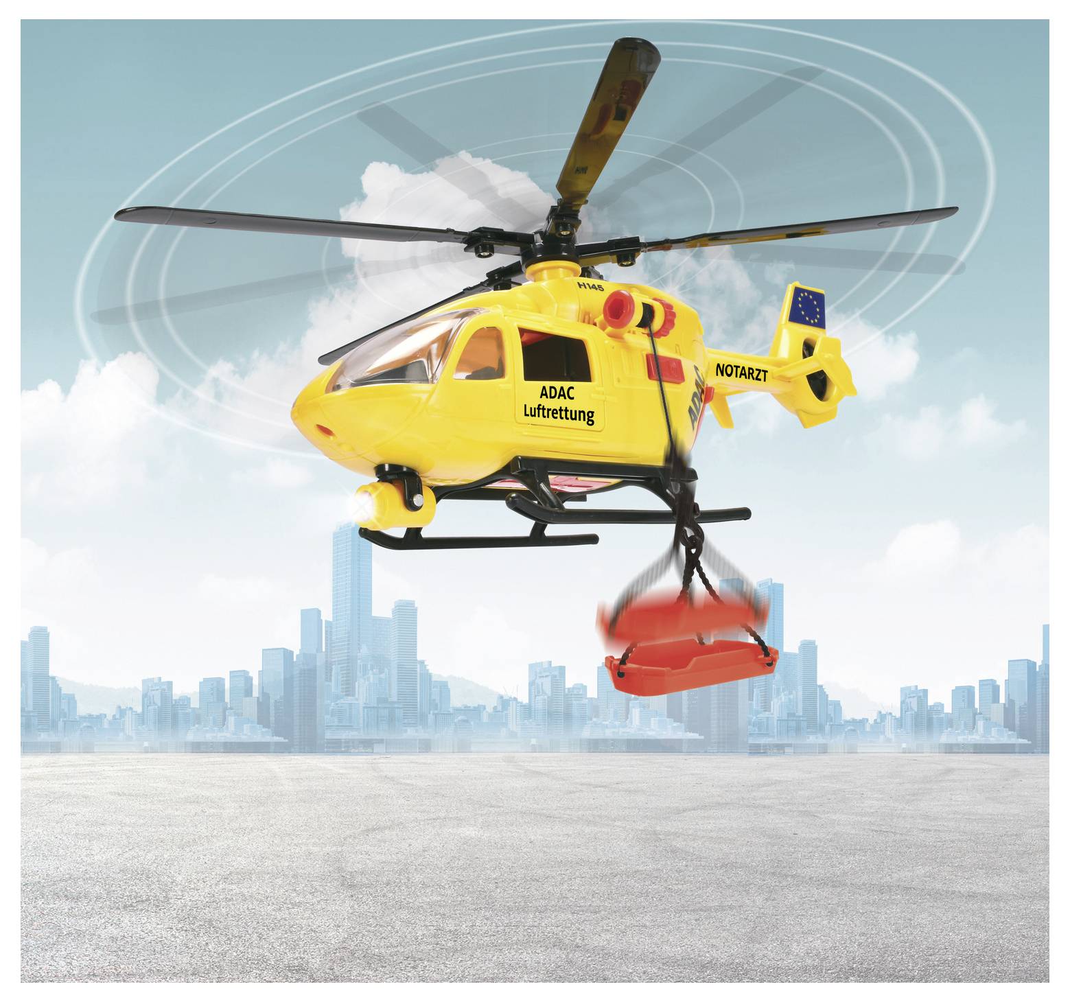 Dickie Toys ADAC Rettungshelikopter Airbus H145 Fertigmodell Helikopter Modell