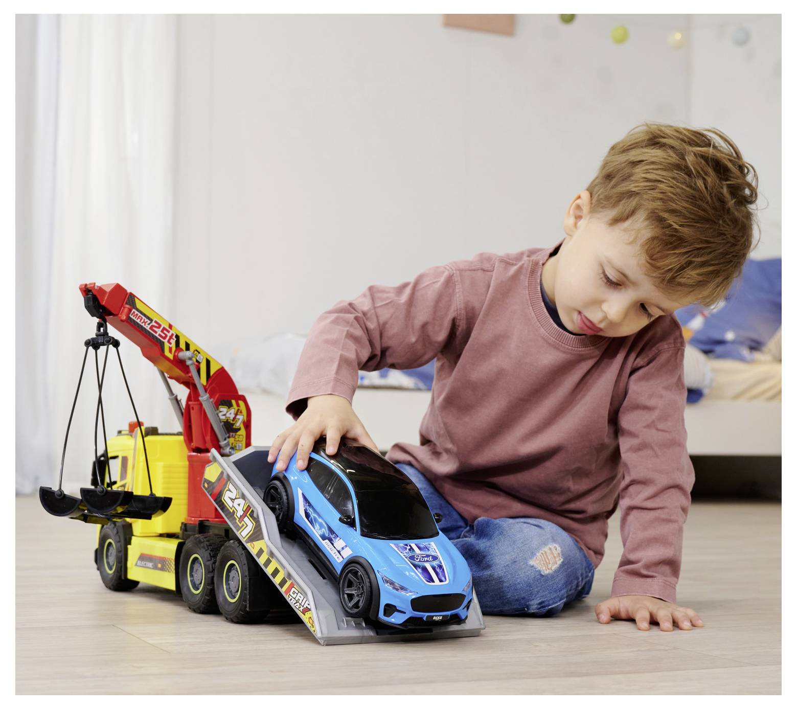 Dickie Toys Volvo, Ford Giant Tow Truck Fertigmodell LKW Modell