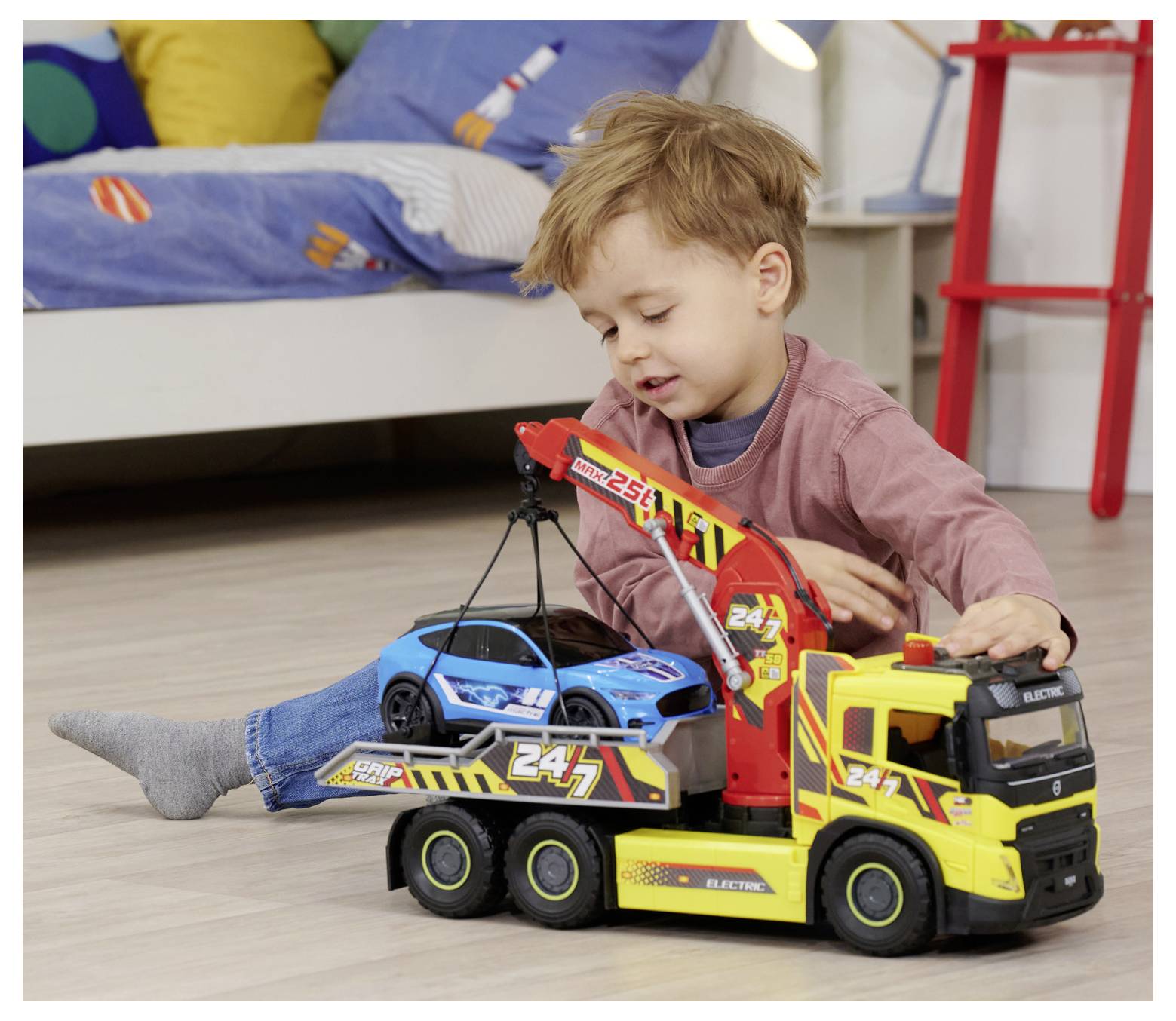 Dickie Toys Volvo, Ford Giant Tow Truck Fertigmodell LKW Modell