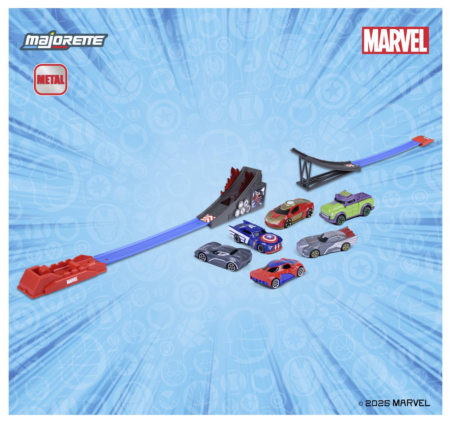 JADA TOYS Marvel Bridge Jumper Rennstrecke