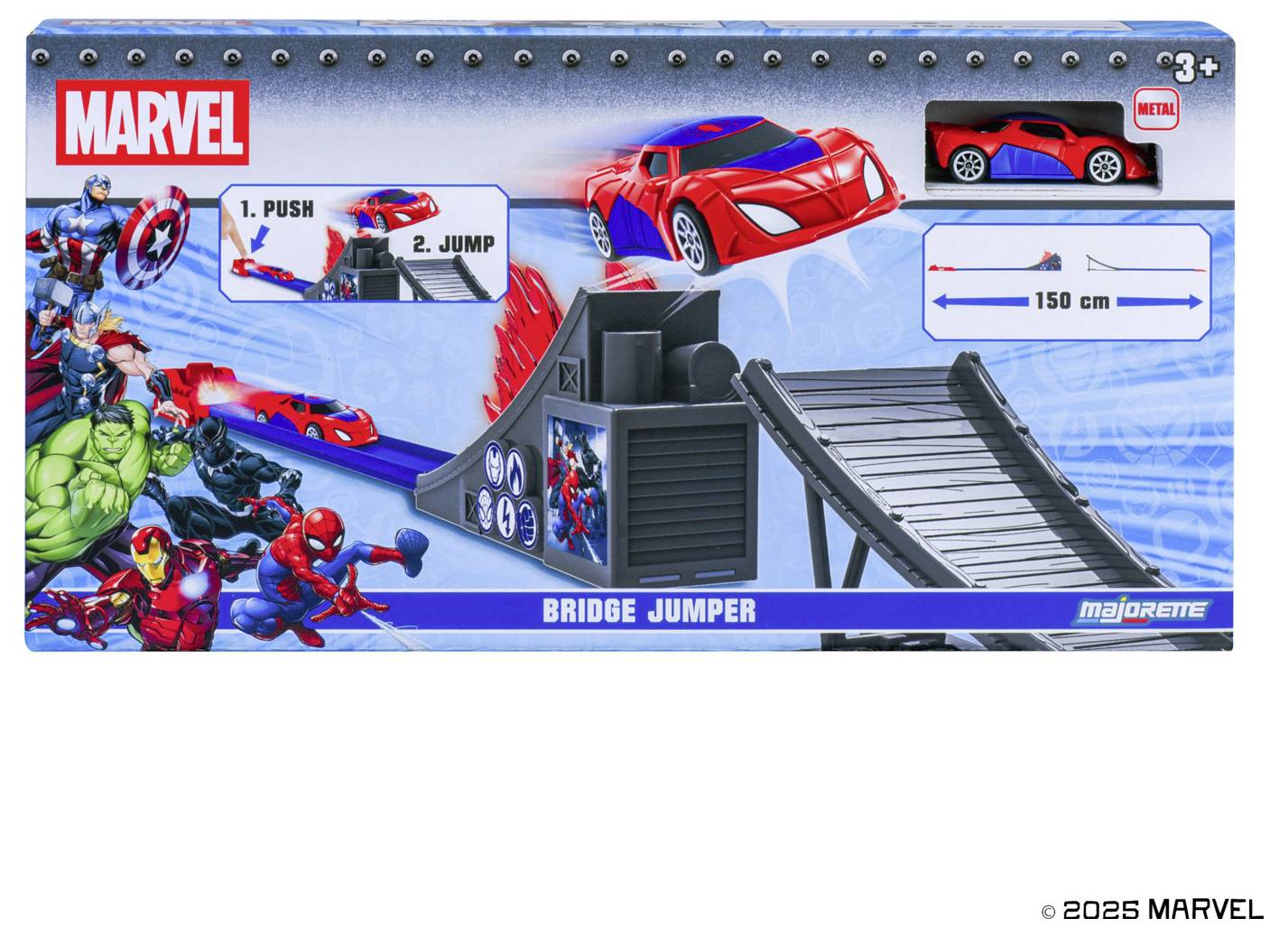 JADA TOYS Marvel Bridge Jumper Rennstrecke