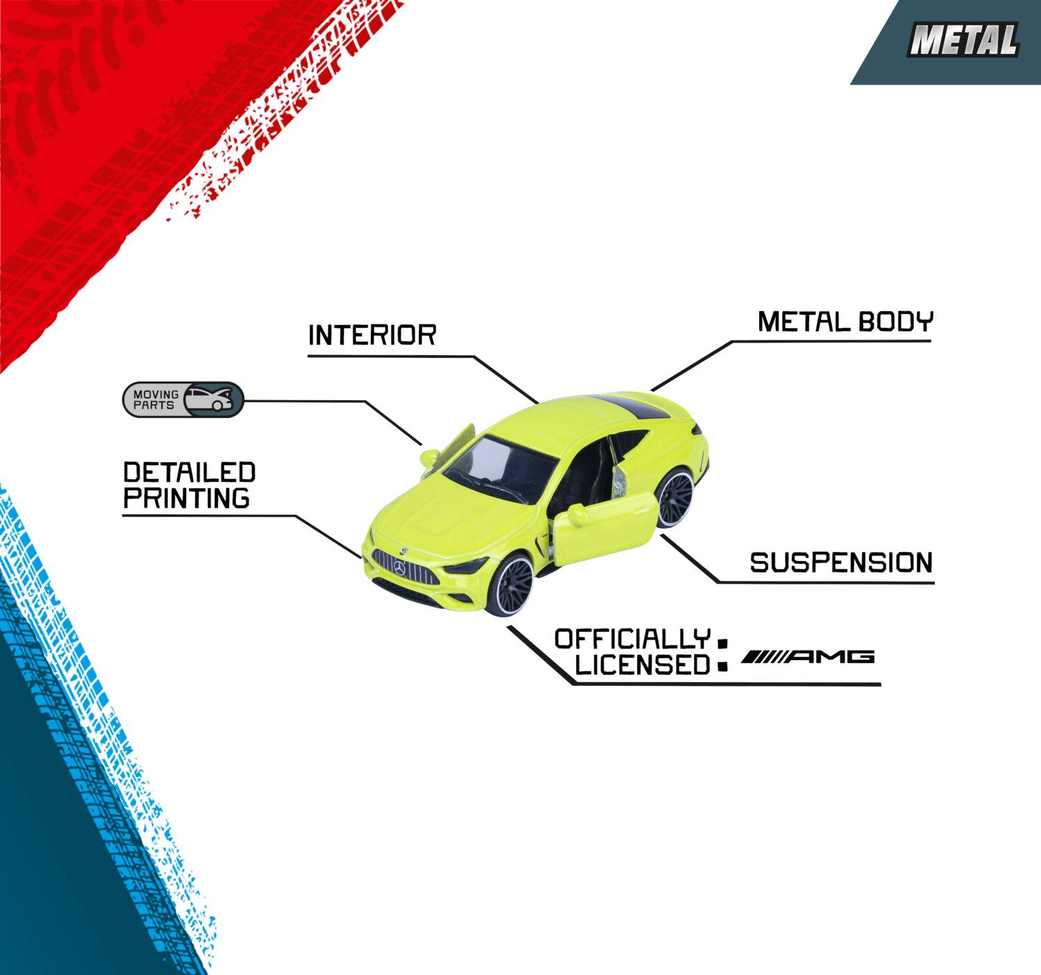 Majorette Mercedes Benz Mercedes-AMG 5 Pieces Giftpack Fertigmodell PKW Modell