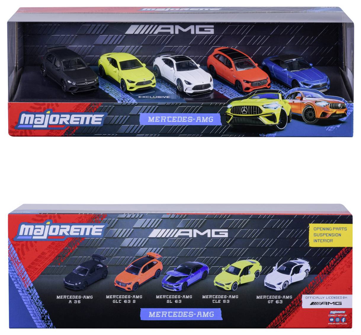 Majorette Mercedes Benz Mercedes-AMG 5 Pieces Giftpack Fertigmodell PKW Modell