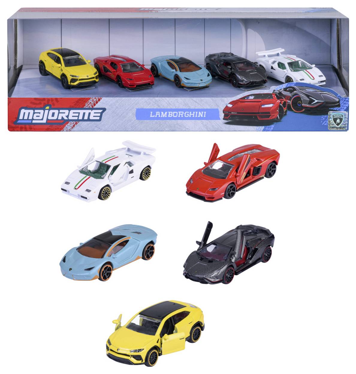 Majorette Lamborghini Lamborghini 5 Pieces Giftpack Fertigmodell PKW Modell