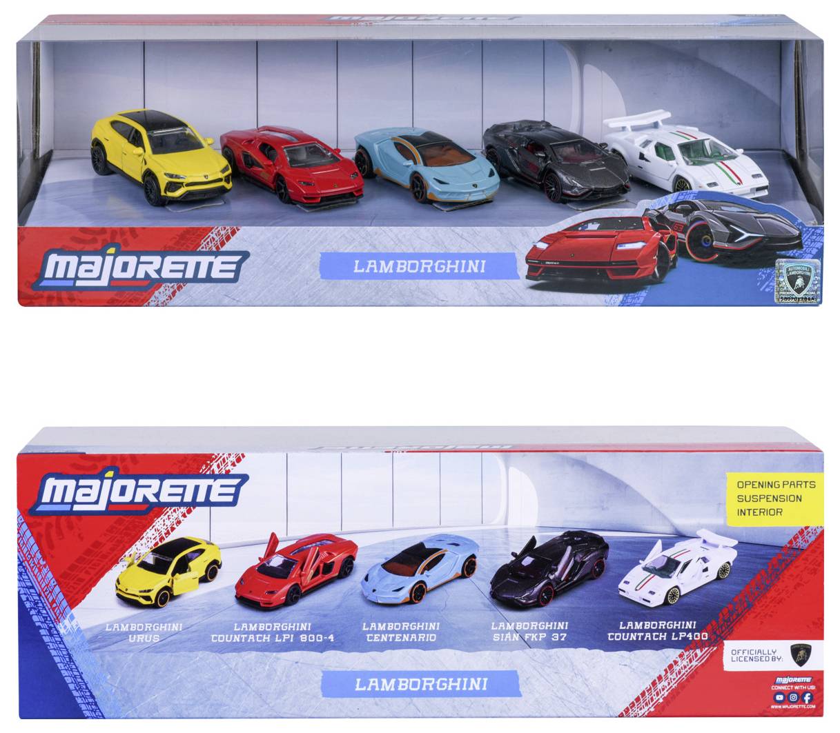 Majorette Lamborghini Lamborghini 5 Pieces Giftpack Fertigmodell PKW Modell