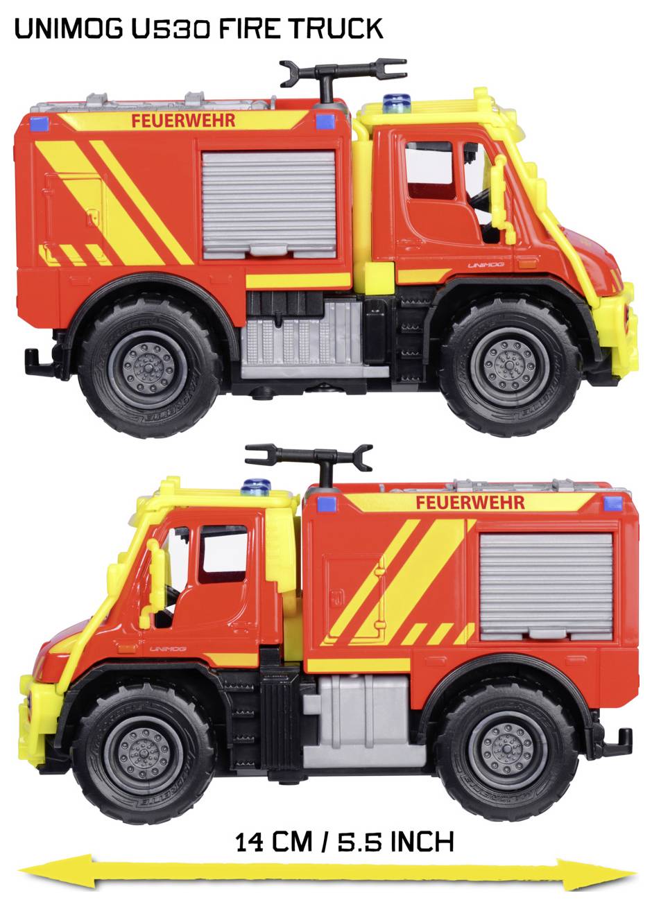 Majorette Unimog U530 Fire Truck Fertigmodell Einsatzfahrzeug Modell