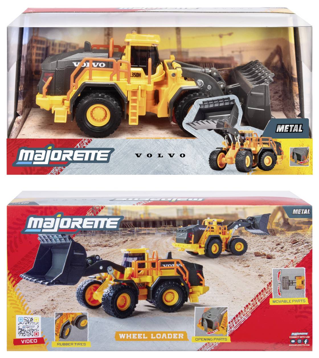 Majorette Volvo Wheel Loader Fertigmodell Baufahrzeug Modell