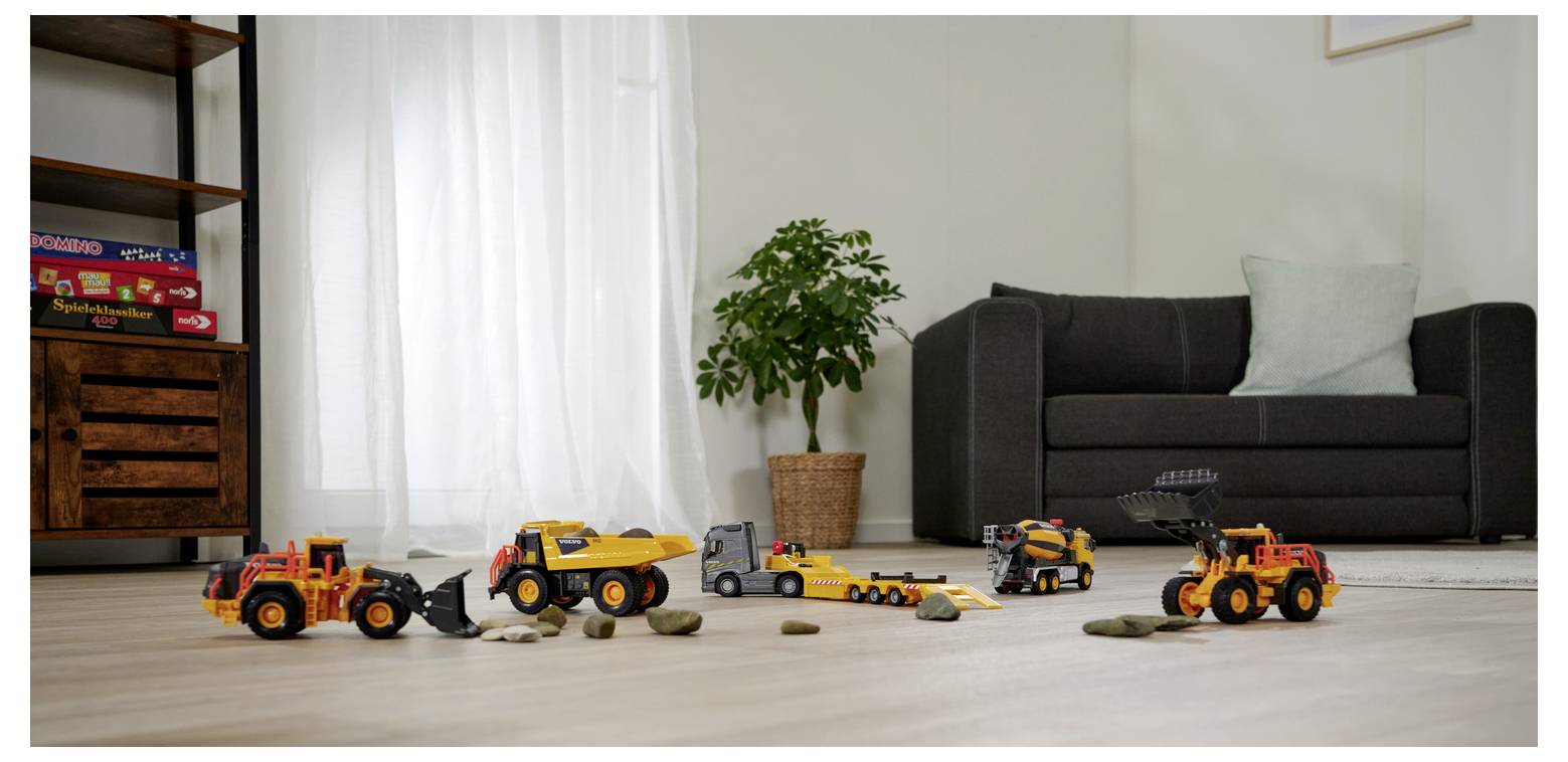 Majorette Volvo FMX Truck Cement Mixer Fertigmodell Baufahrzeug Modell