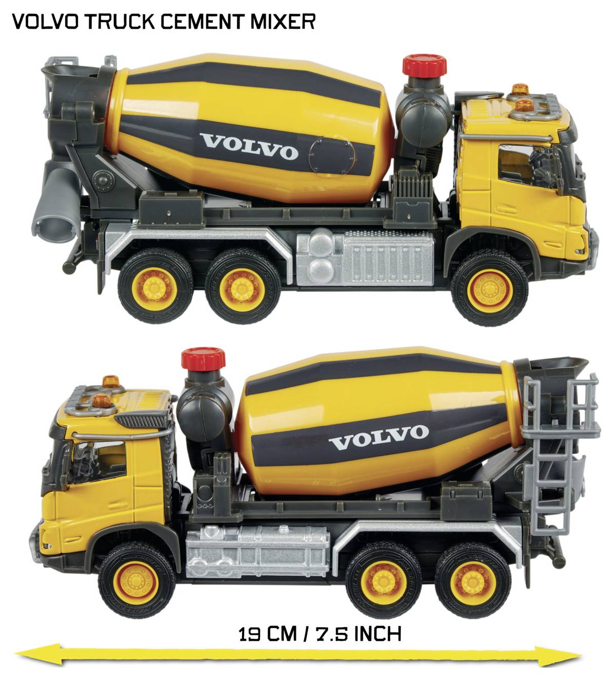 Majorette Volvo FMX Truck Cement Mixer Fertigmodell Baufahrzeug Modell