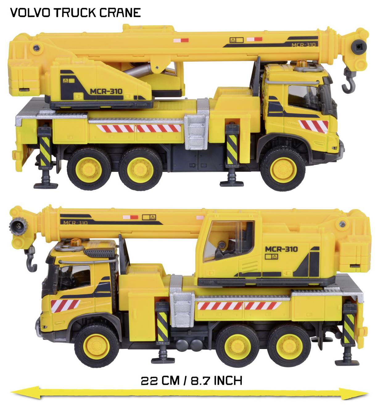 Majorette Volvo FMX Truck Crane Fertigmodell Baufahrzeug Modell