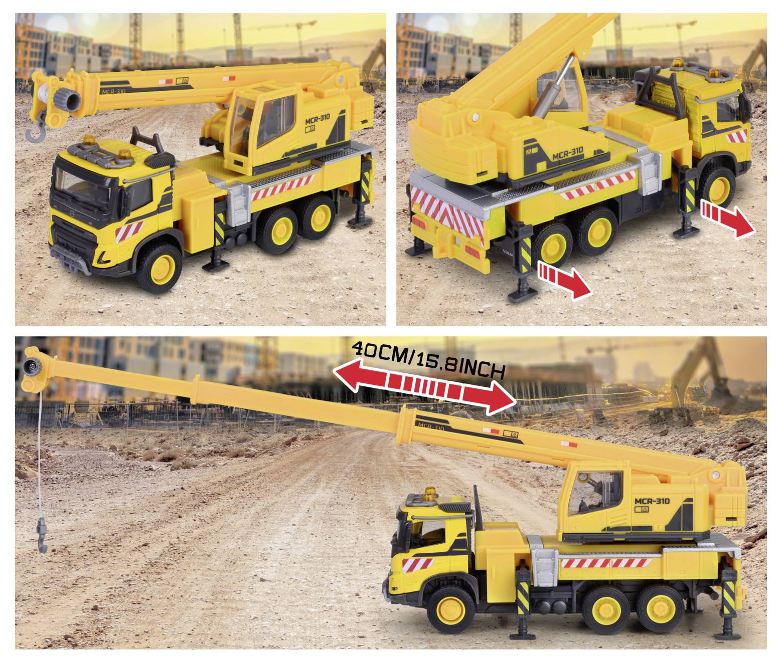 Majorette Volvo FH16 Truck + Wheel Loader Fertigmodell Baufahrzeug Modell