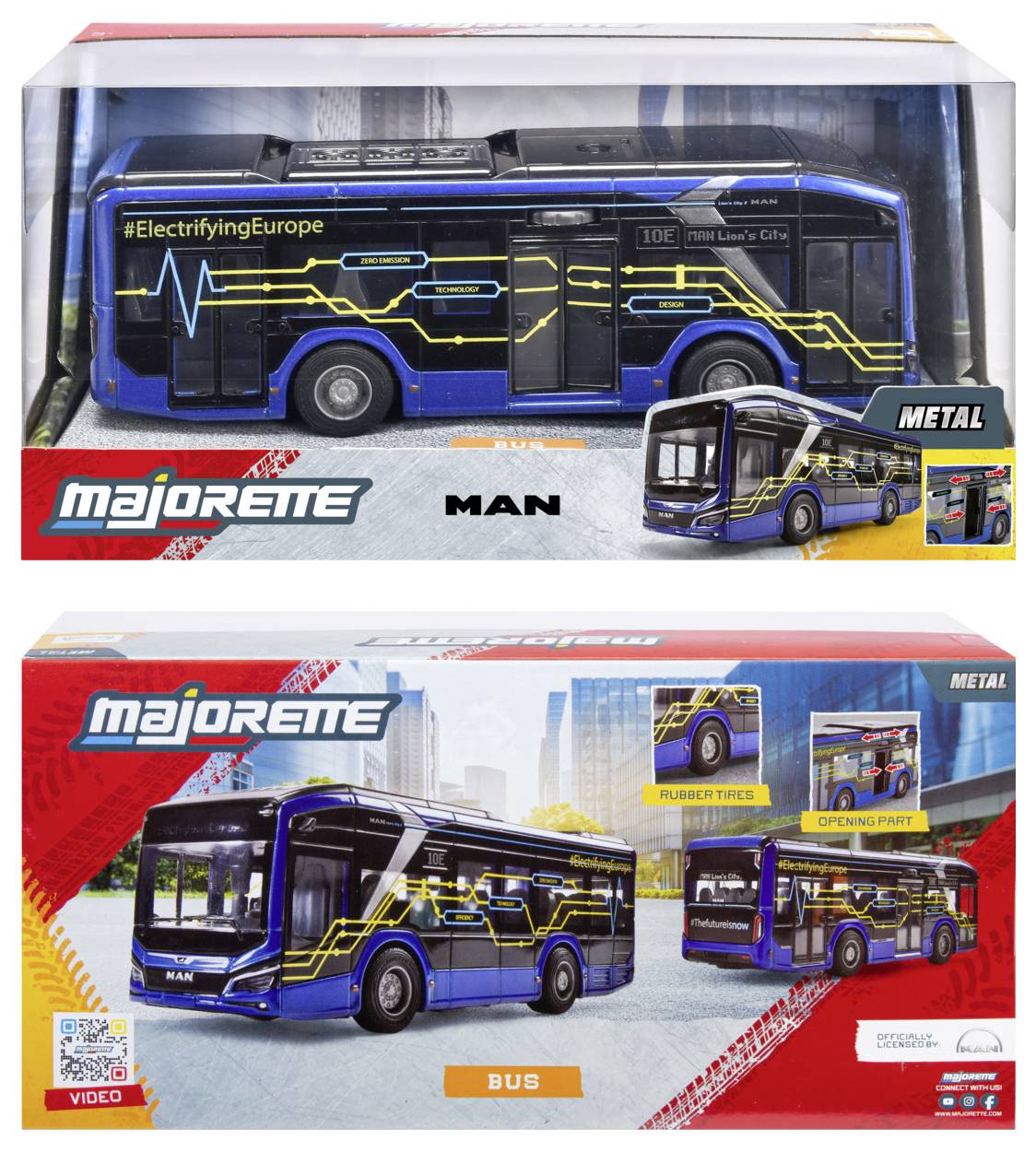 Majorette MAN Lion's City 10 E Bus Fertigmodell Bus Modell