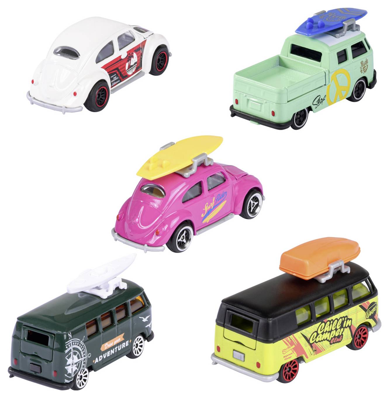 Majorette Volkswagen (VW) 5 Pieces Giftpack Fertigmodell PKW Modell