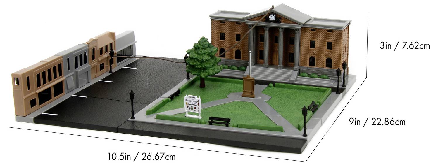 JADA TOYS Back to the Future Clock Tower NanoScene Auto-Station