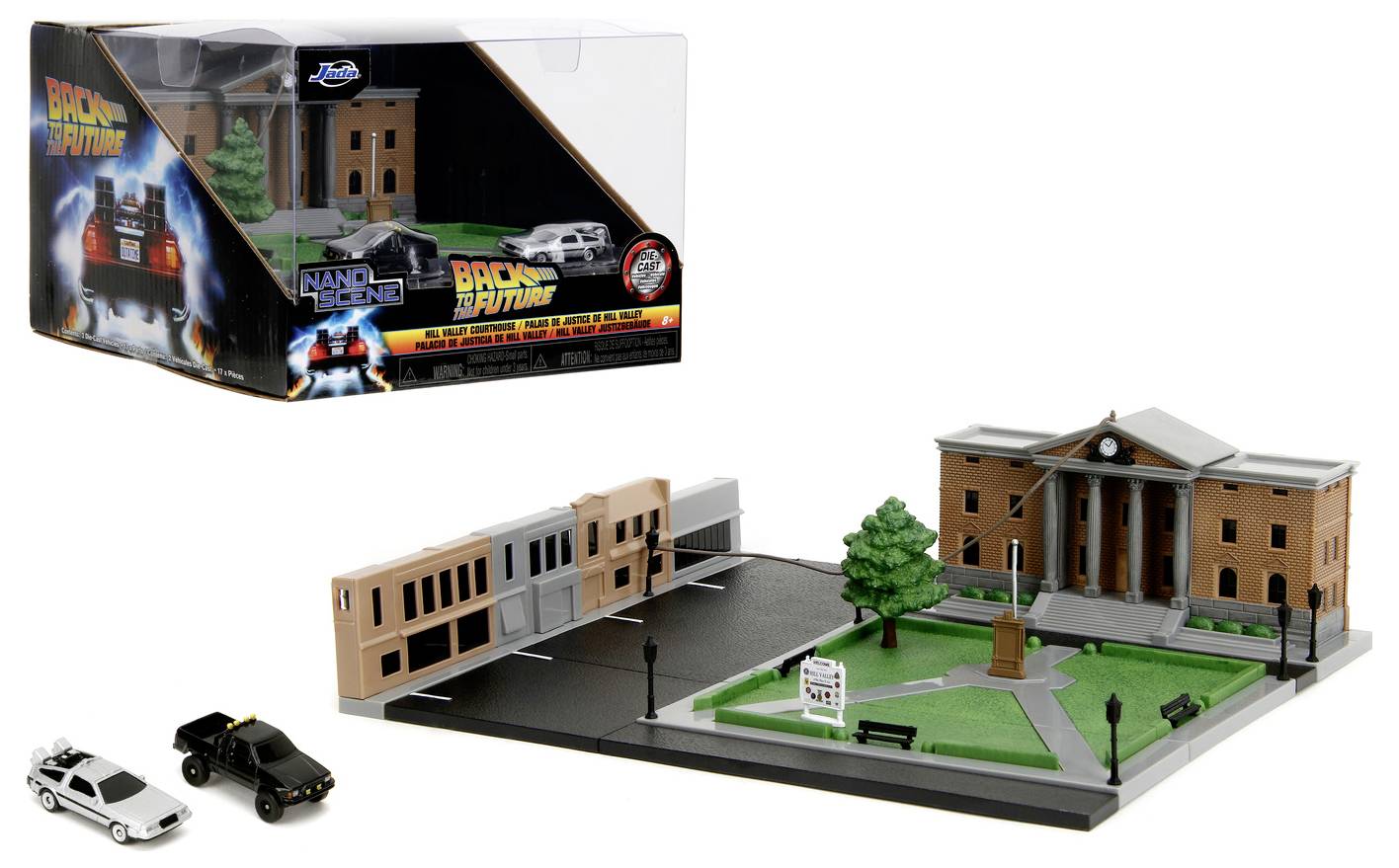 JADA TOYS Back to the Future Clock Tower NanoScene Auto-Station