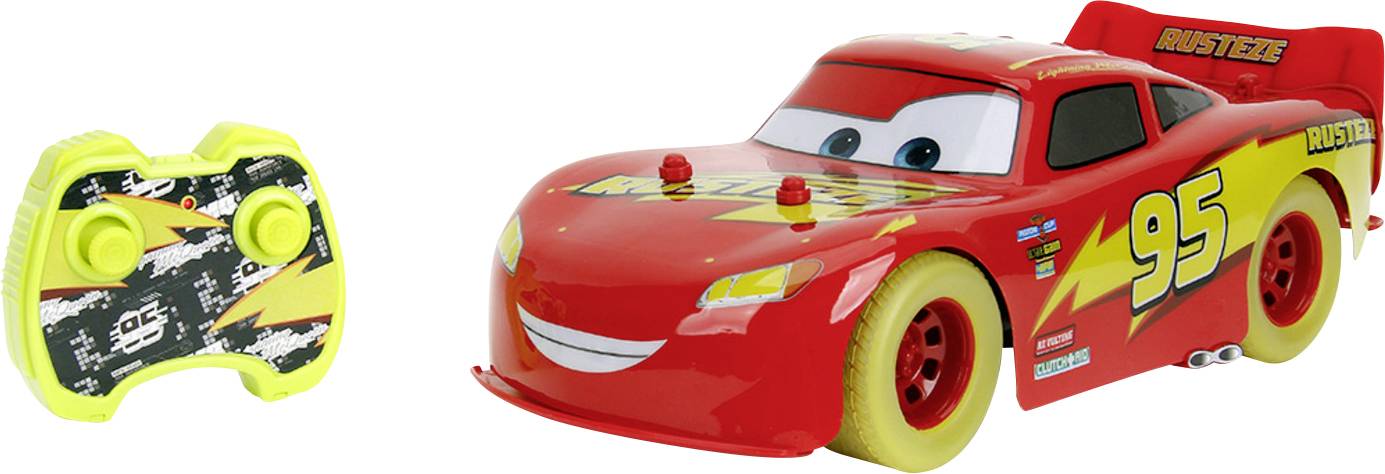 JADA TOYS 9335563314R00 RC Lightning McQueen Glow Racers 1:14 1:14 RC Einsteiger Modellauto Elektro
