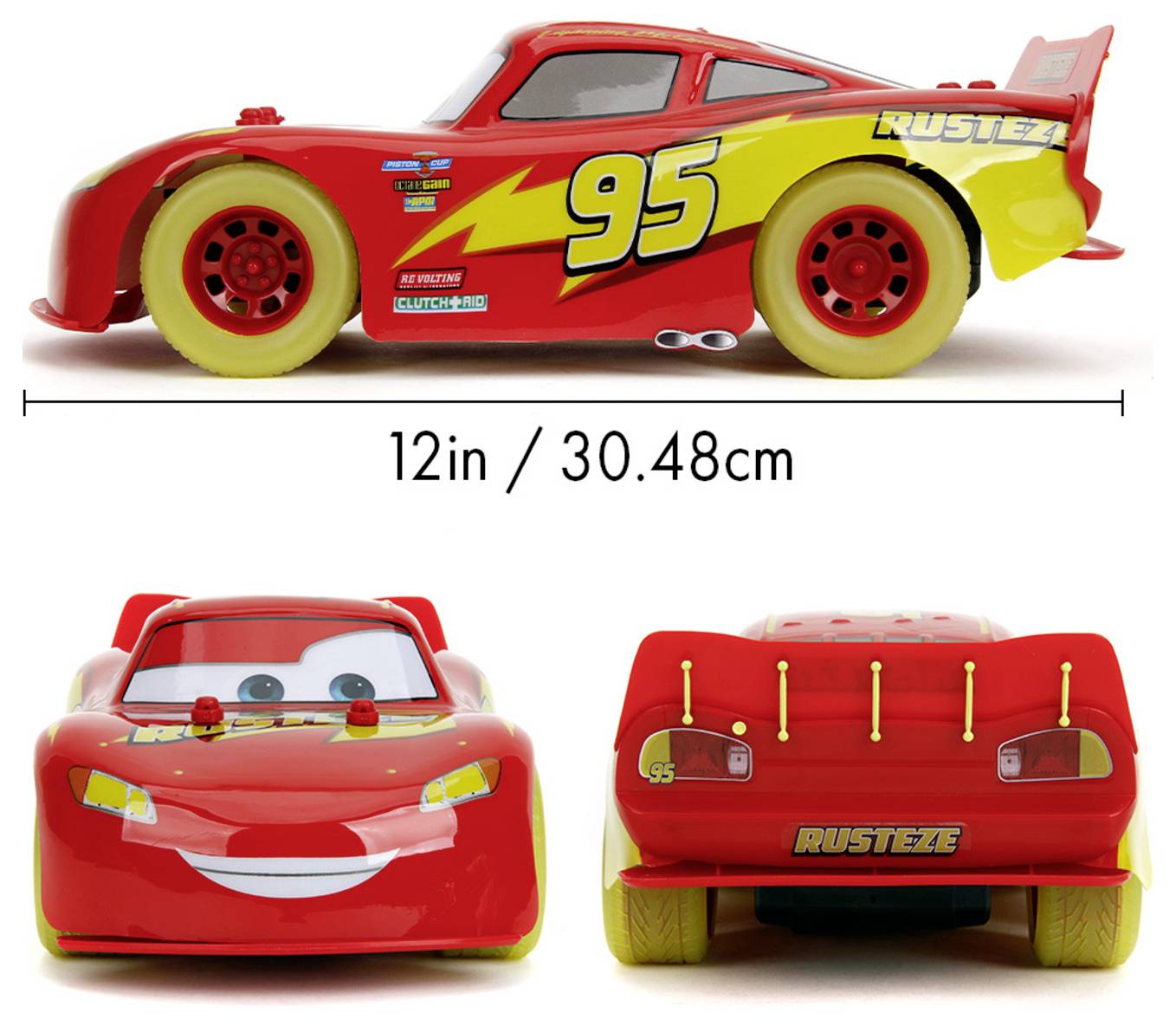 JADA TOYS 9335563314R00 RC Lightning McQueen Glow Racers 1:14 1:14 RC Einsteiger Modellauto Elektro