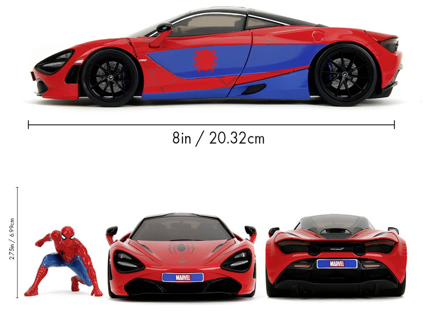 JADA TOYS Marvel Spider-Man McLaren 720S Fertigmodell PKW Modell