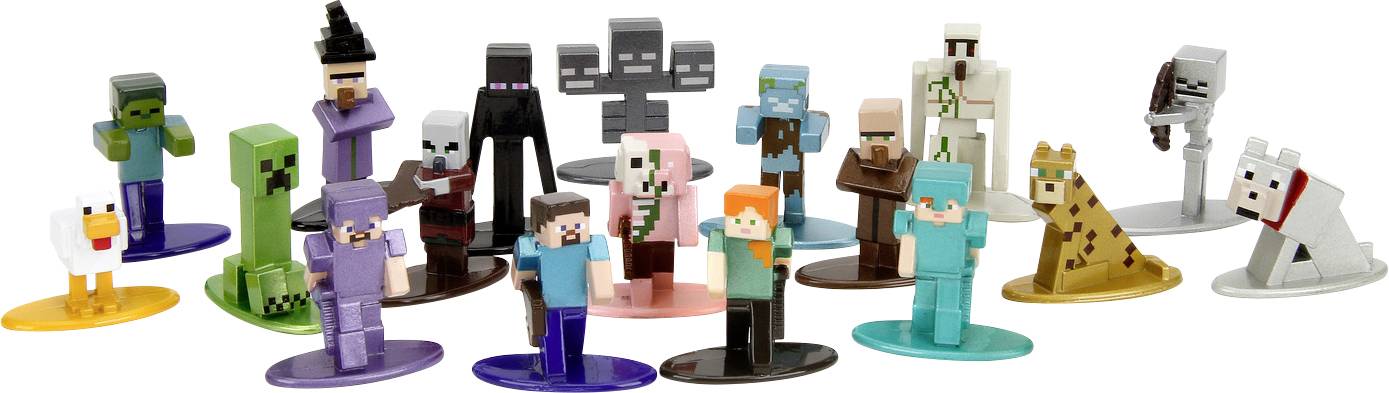 JADA TOYS Minecraft Multi-Pack Nanofigs, Wave 12 Figuren-Set