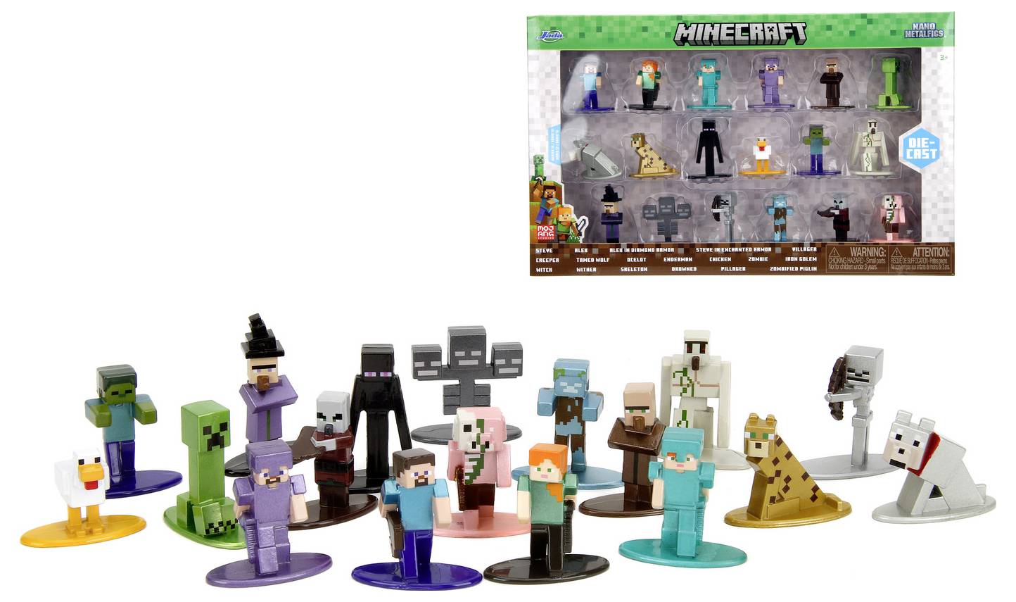 JADA TOYS Minecraft Multi-Pack Nanofigs, Wave 12 Figuren-Set