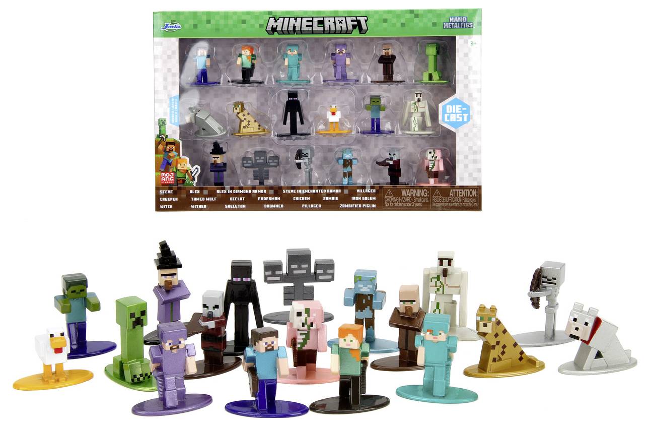 JADA TOYS Minecraft Multi-Pack Nanofigs, Wave 12 Figuren-Set