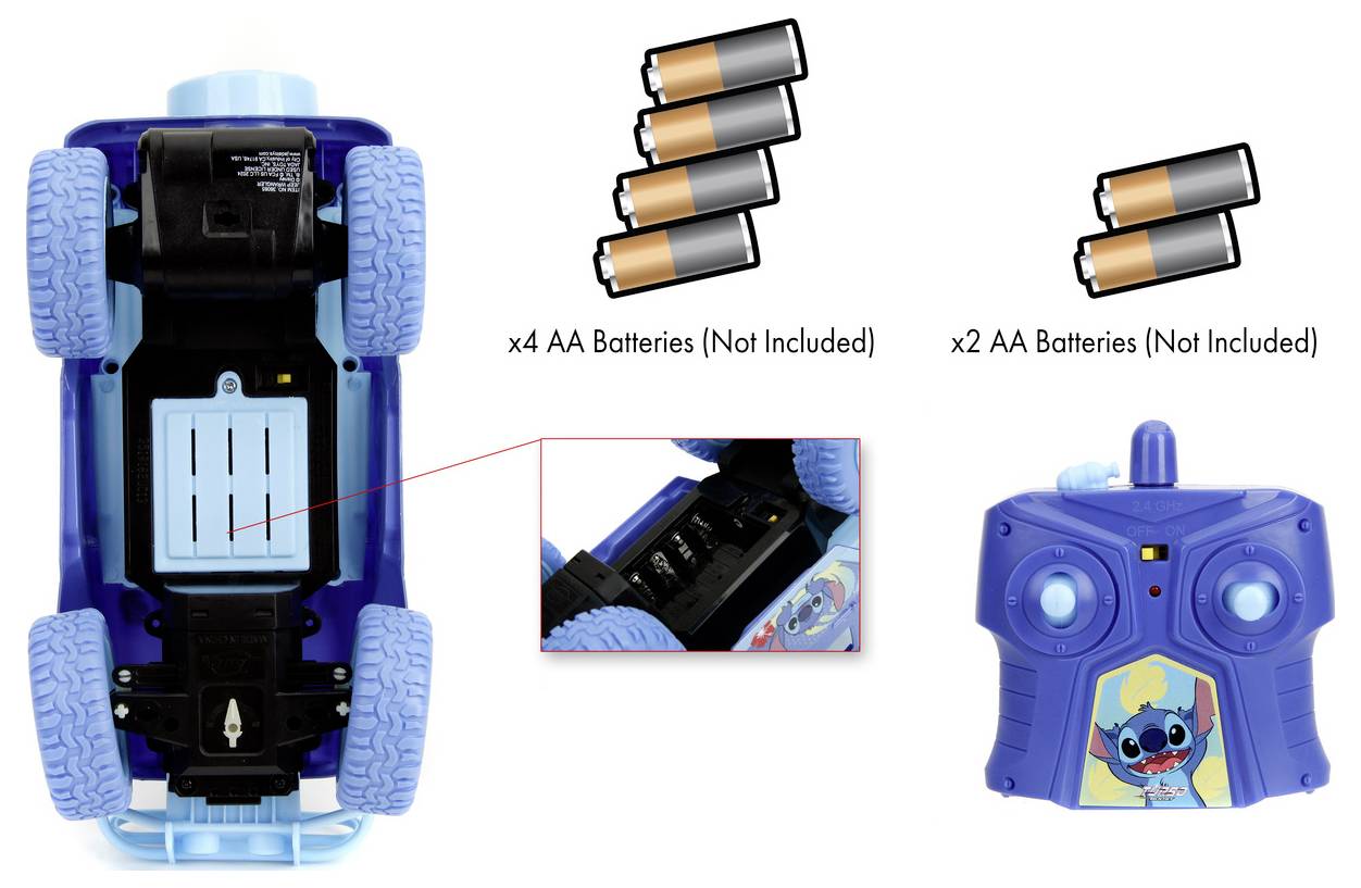 JADA TOYS 9336065314R00 Stitch RC Jeep 1:16 1:16 RC Einsteiger Modellauto Elektro Geländewagen