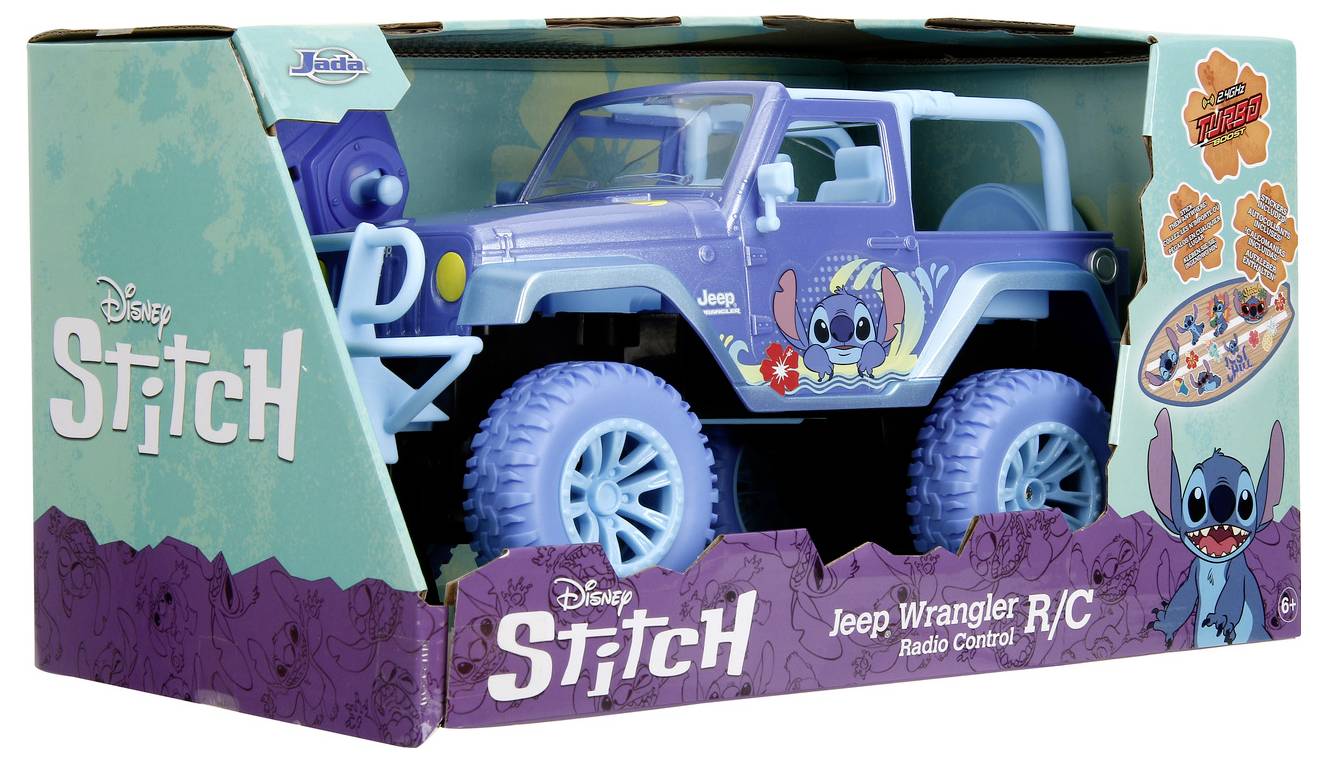 JADA TOYS 9336065314R00 Stitch RC Jeep 1:16 1:16 RC Einsteiger Modellauto Elektro Geländewagen