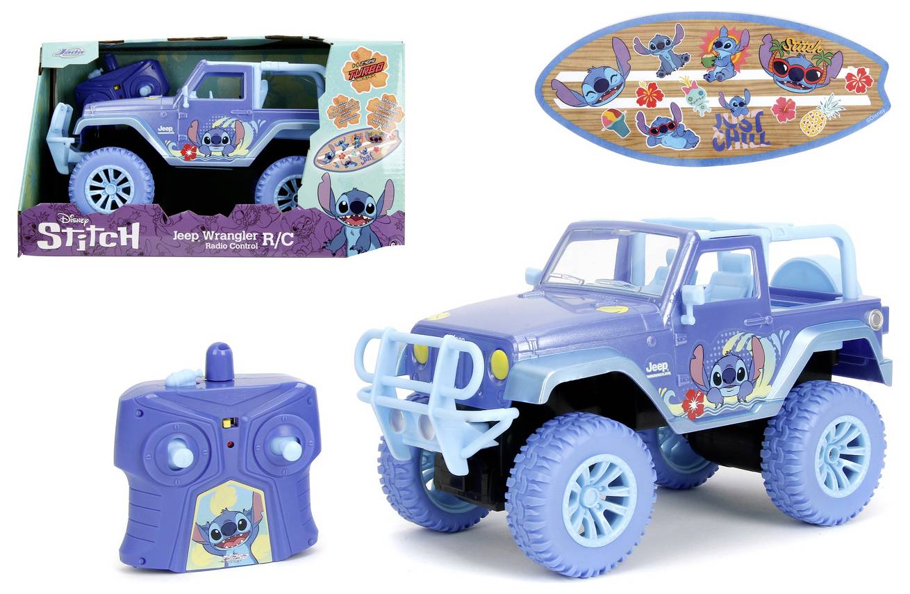JADA TOYS 9336065314R00 Stitch RC Jeep 1:16 1:16 RC Einsteiger Modellauto Elektro Geländewagen