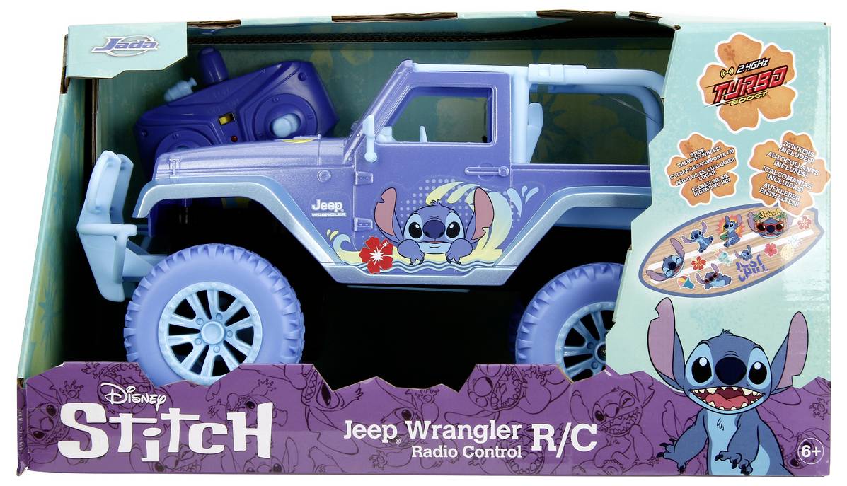 JADA TOYS 9336065314R00 Stitch RC Jeep 1:16 1:16 RC Einsteiger Modellauto Elektro Geländewagen