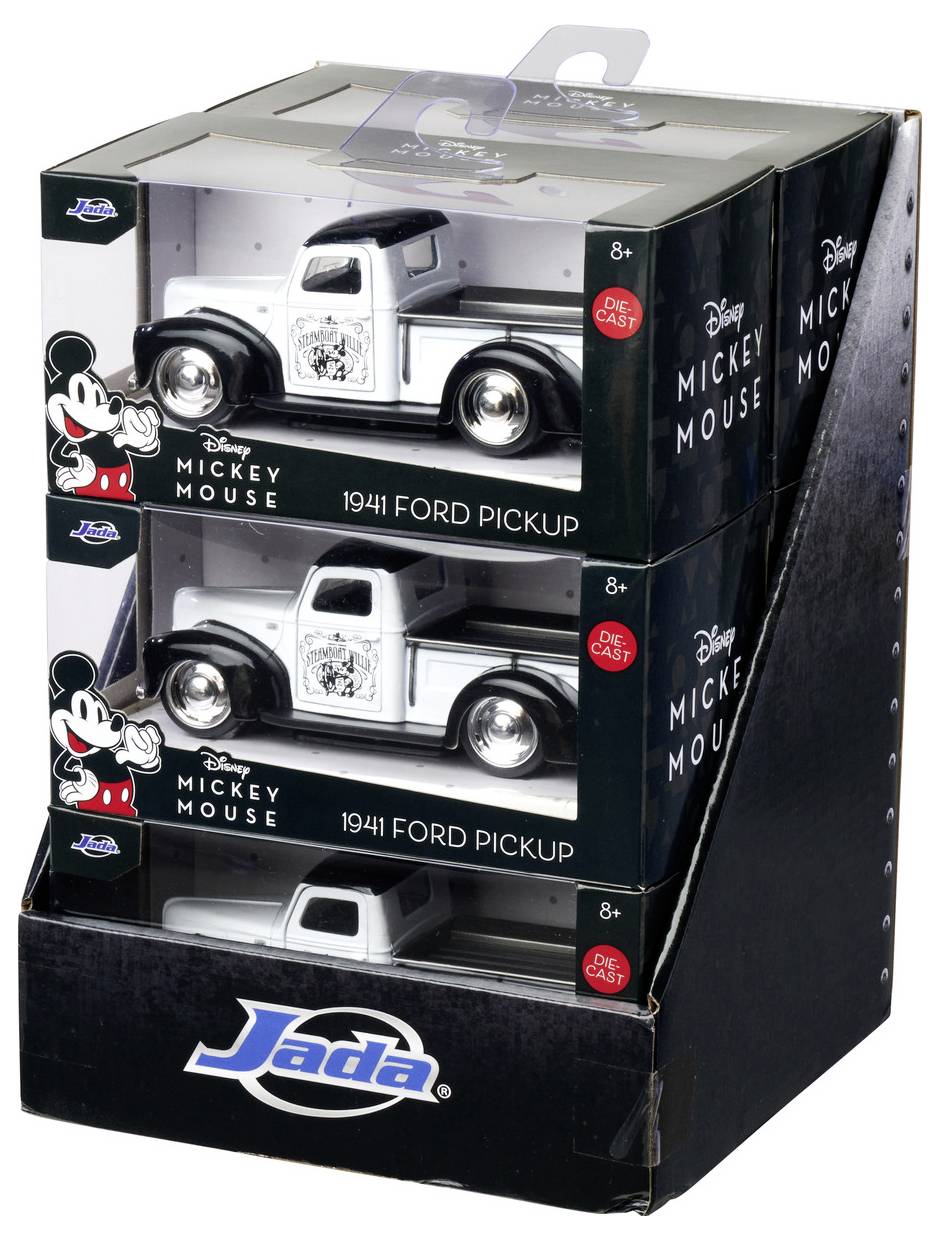 JADA TOYS Ford Disney Steamboat Willie, 1941 Pickup Fertigmodell PKW Modell