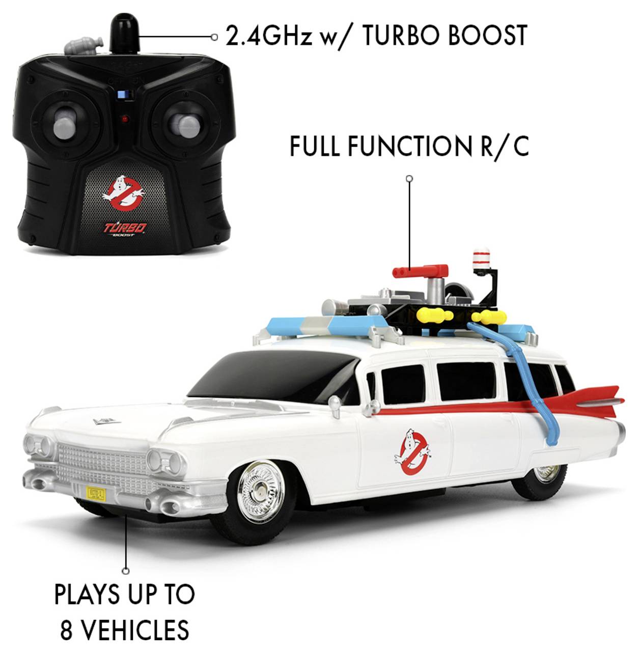 JADA TOYS 9336139314R00 Ghostbusters RC Ecto-1 1:16 RC Einsteiger Modellauto Elektro Straßenmodell