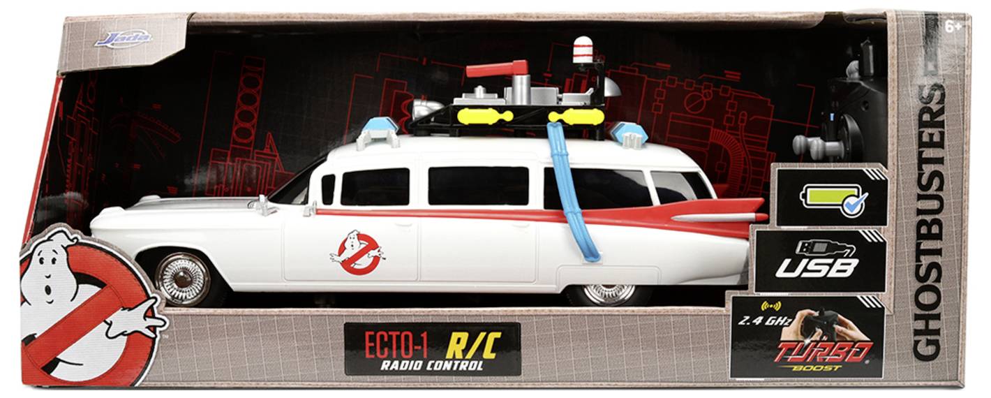 JADA TOYS 9336139314R00 Ghostbusters RC Ecto-1 1:16 RC Einsteiger Modellauto Elektro Straßenmodell