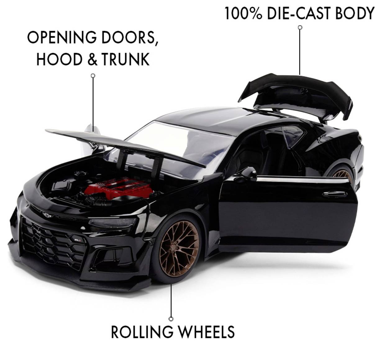 JADA TOYS Chevrolet Fast&Furious 2024 Camaro Fertigmodell PKW Modell