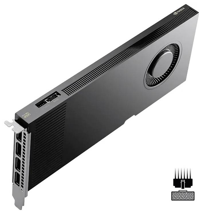 Nvidia Grafikkarte RTX PRO 4000 Blackwell 24GB GDDR7-RAM PCIe x16 DisplayPort