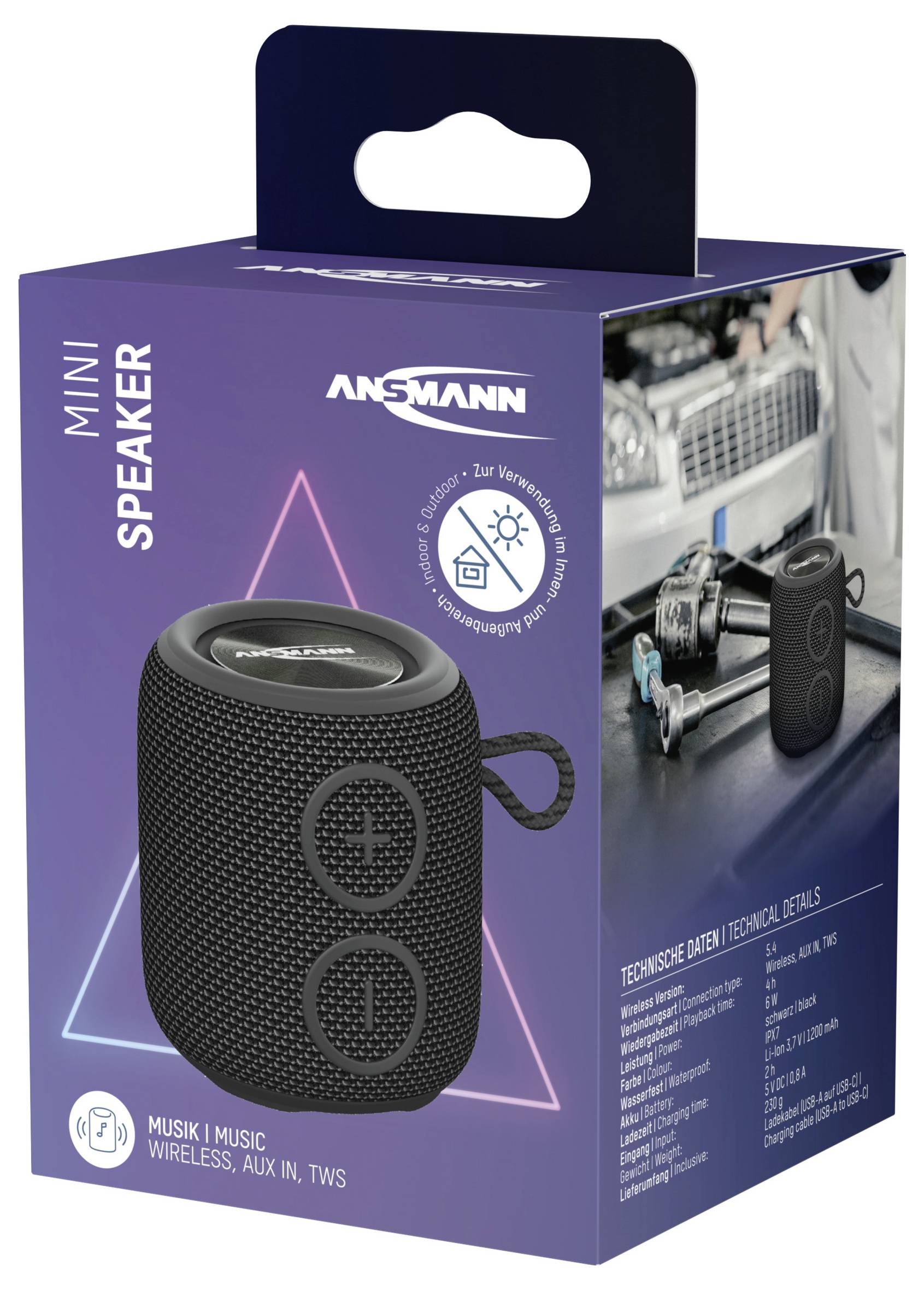Ansmann Soundbox BTS-Mini Lautsprecher