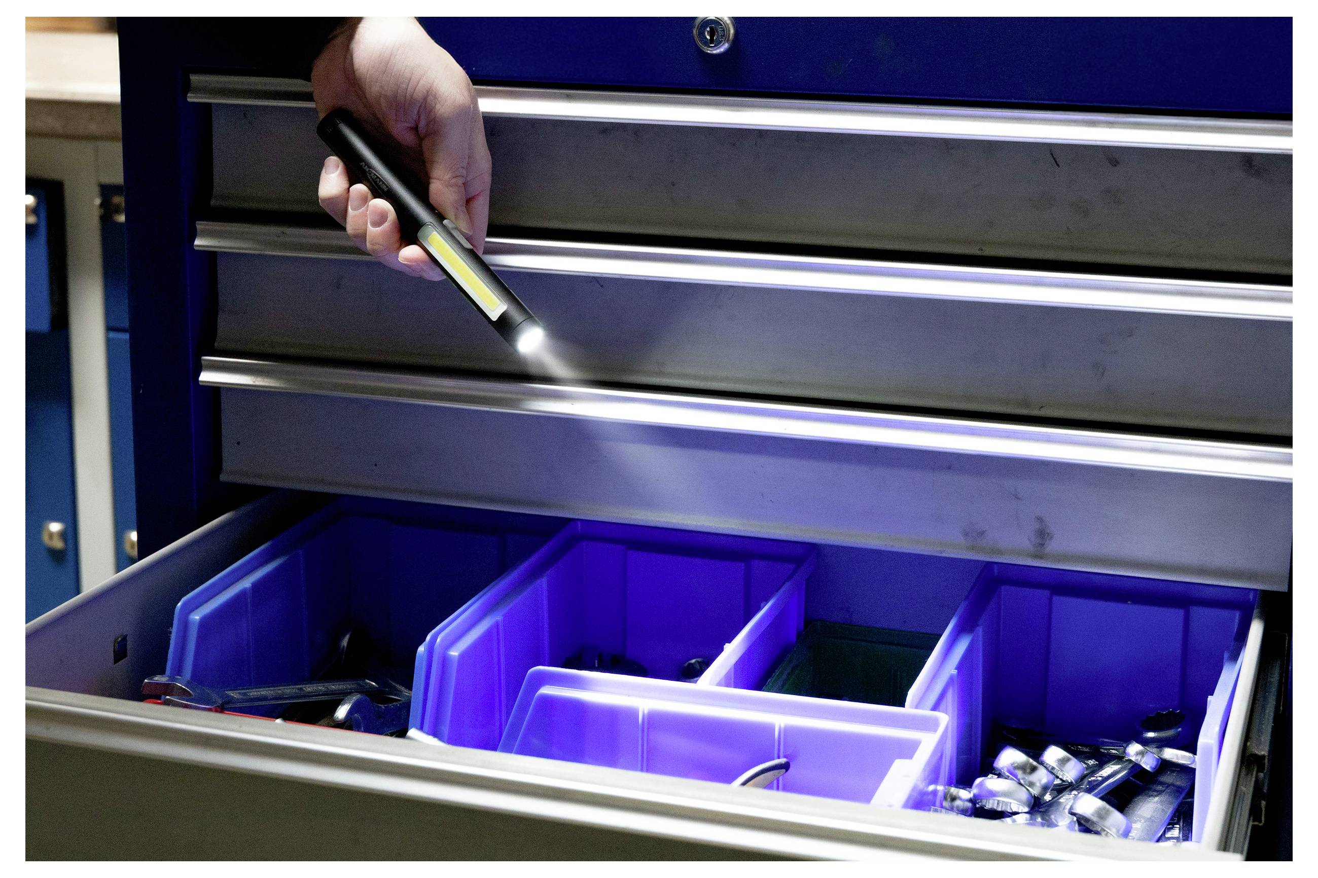 Ansmann 1600-0708 Stiftleuchte Penlight 4in1R Akku-Arbeitsleuchte 2 W, 3W 600lm