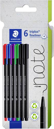 Staedtler triplus 334 C6 Fineliner 6 St.