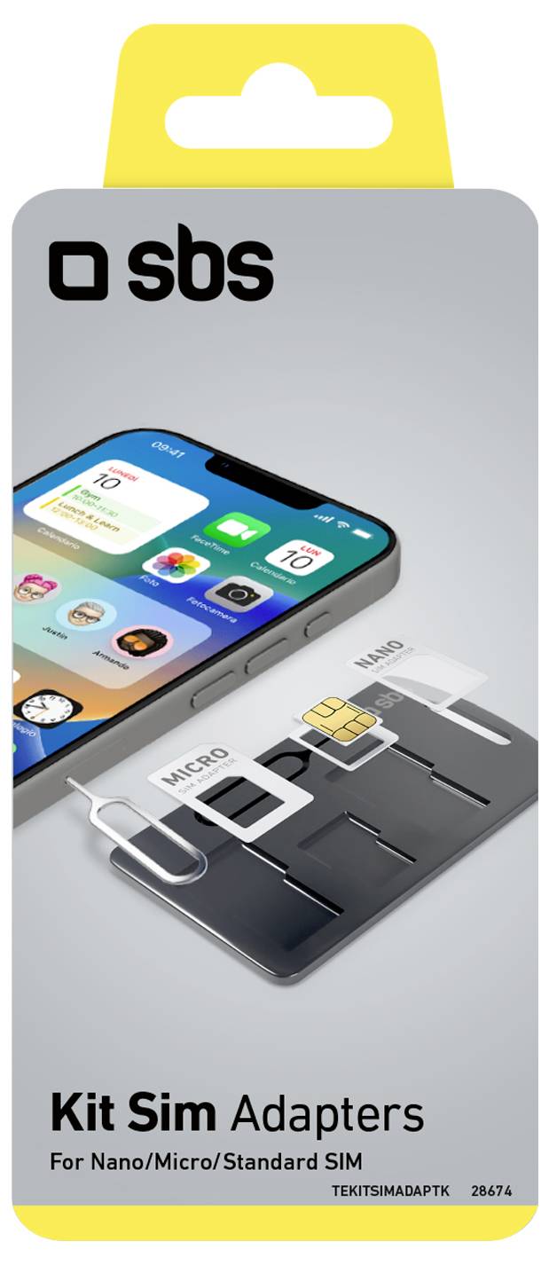 Sbs mobile SIM Adapter inkl. SIM Nadel
