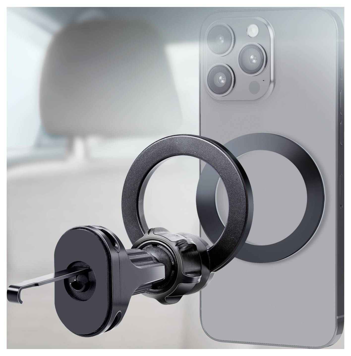 Sbs mobile Befestigungsplatte Schwarz Passend für Handy-Modell: iPhone 16 Pro Max