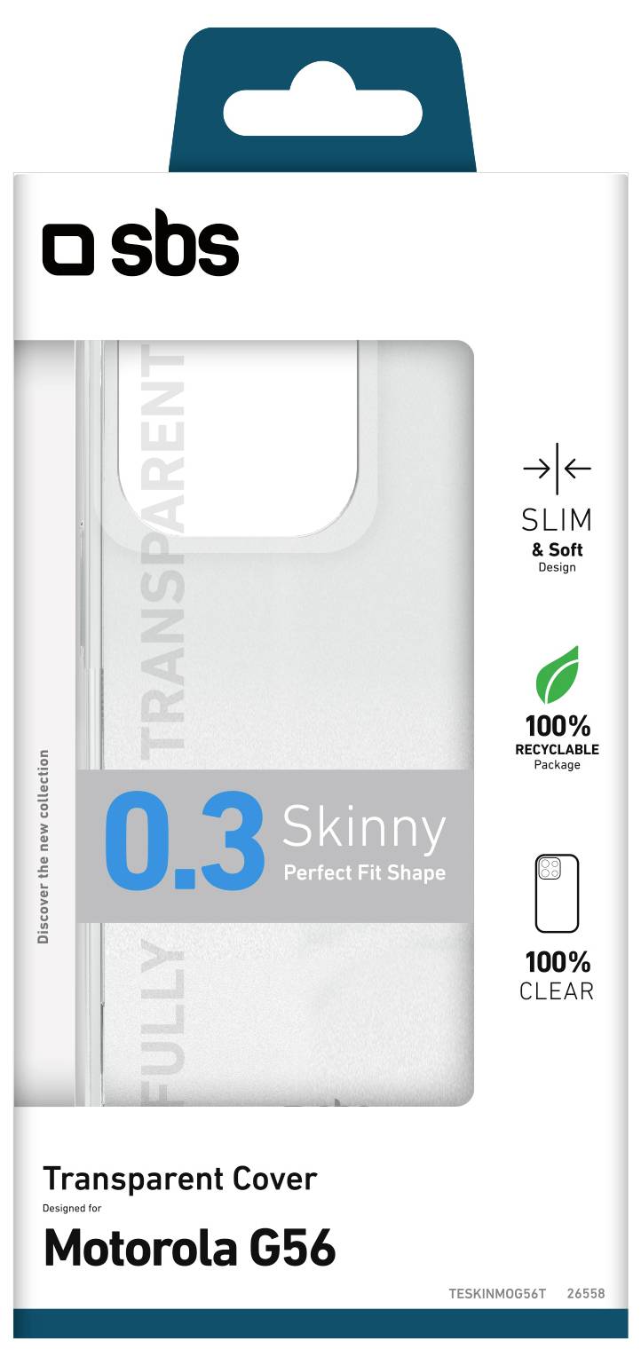 Sbs mobile Cover Motorola Moto G56 Transparent TESKINMOG56T